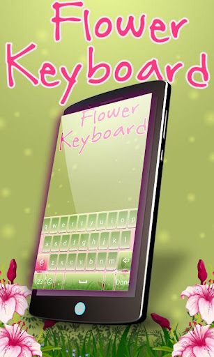 Flowers keyboard Theme