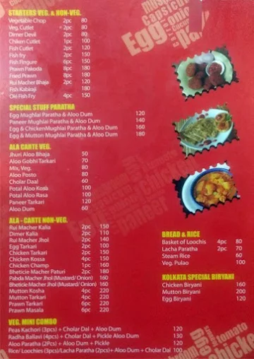 Spice Of Kolkata menu 