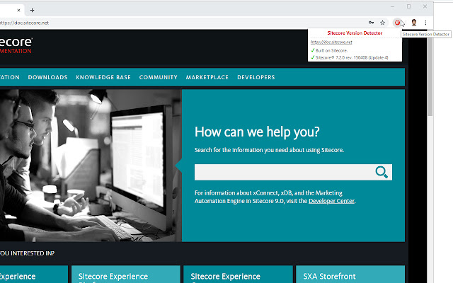 Sitecore Version Detector chrome extension