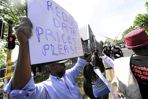 Right2Know held a demonstration at the Vodacom head office in Midrand yesterday over high data tariffs. The Competition Commission has heard their cries.