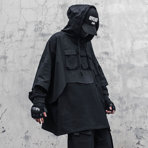 Title 2, Autumn Hip-Hop Functional Tooling Jacket featur...