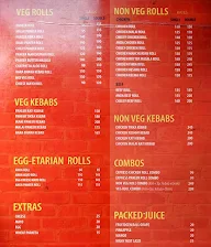 The Kati Roll Shop menu 2