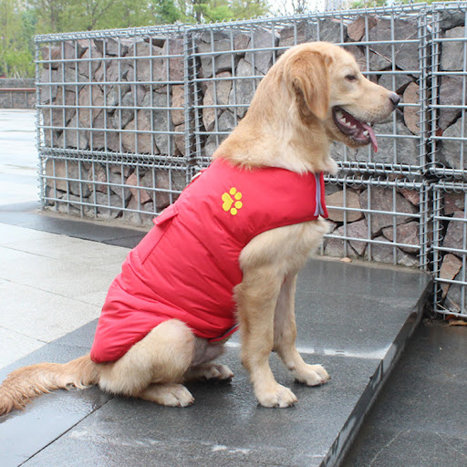 Title 5, Waterproof Dog Vest Jacket Two Side Clothes Pup...