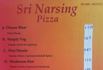 Sri Narsing Bhelpuri & Juice Centre menu 