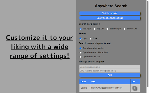 Anywhere Search