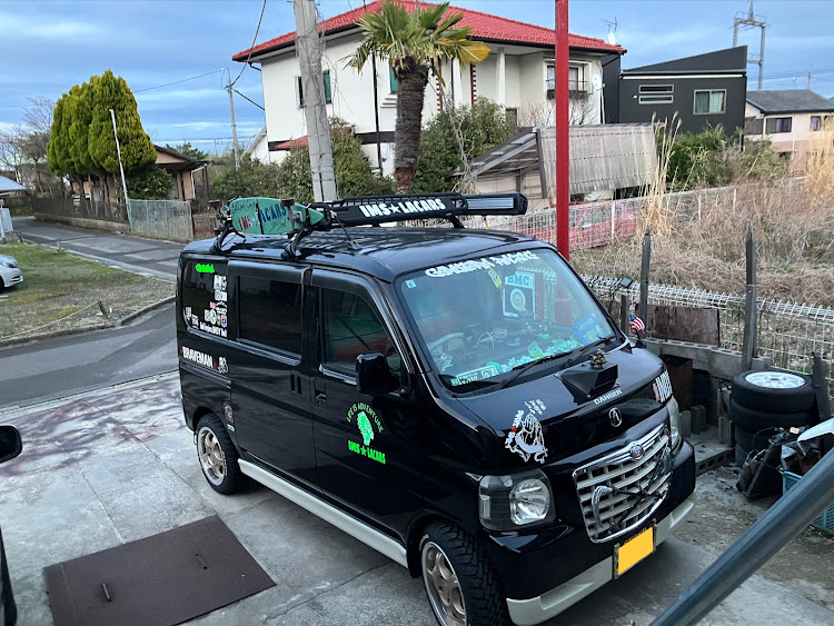 バモスのIMS★LACARS・BravemanMotorcycleClub・シガフォルニアスタイル・我夢車楽(Gamsyara)・納車準備中に関するカスタム事例の投稿画像1枚目