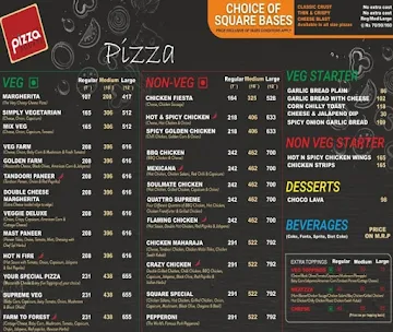 Pizza Square menu 