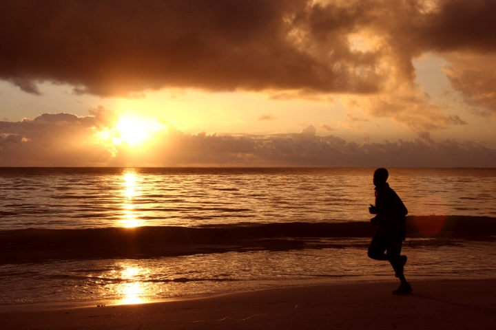 Jogging al tramonto di canone