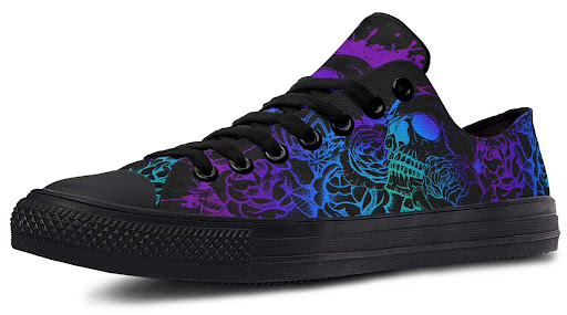 Title 3, Fashion Printed Couple High Top Canvas Shoes, a...