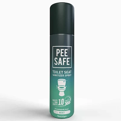 Pee Safe Sanitizer Spray - Toilet Seat, Mint