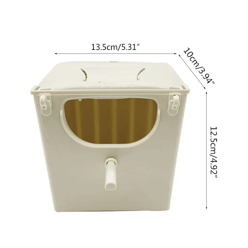 Bird Breeding Box Parakeet Nesting Box Bird Nest House Cage Hanging Bird for Finch Cockatiel Conure Parrot