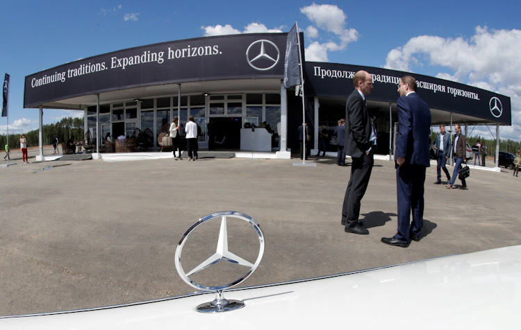 A new Mercedes-Benz plant's cornerstone laying ceremony in the town of Esipovo outside Moscow, in 2017. Picture: REUTERS