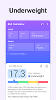 BMI Calculator Body Mass Index Screenshot