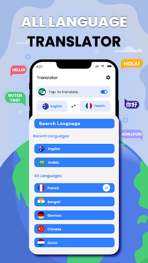 Screenshot All Languages Translator App