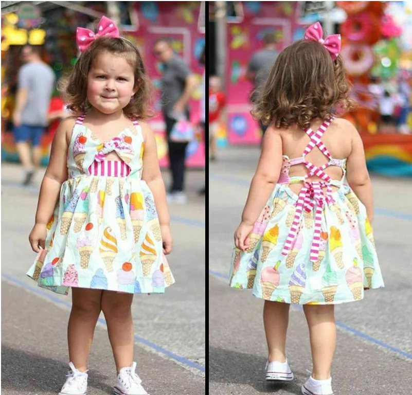Title 6, Zomer ijs print tape pettiskirt jurk, perfect v...