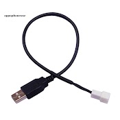 Dây Cáp Chuyển Đổi Quạt Cho Máy Tính Pc Đầu Cắm Usb A Sang Đầu Cắm 2 Chấu