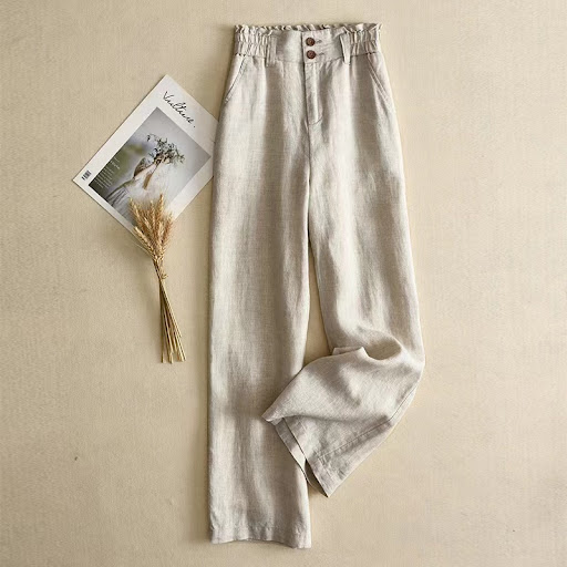 Title 5, Summer Womens Linen Fashionable Casual Pants T...