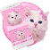 Clavier mignon rose Kitty icon