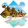 Puzzle paysages gratuit icon