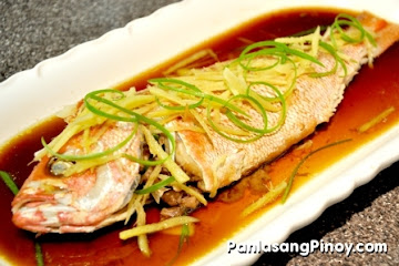 Steamed Fish with Scallions and Ginger