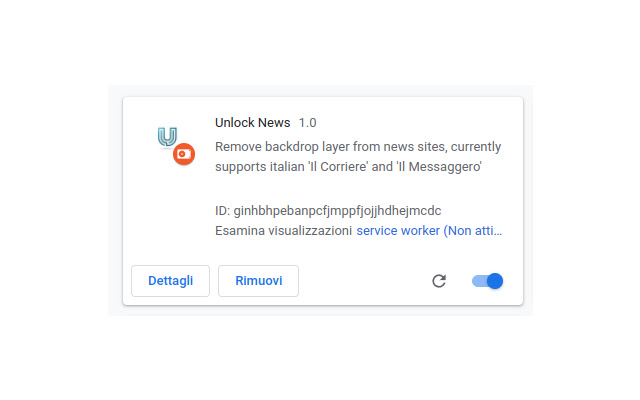 Unlock News chrome extension