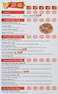 Marv's Pizza menu 1