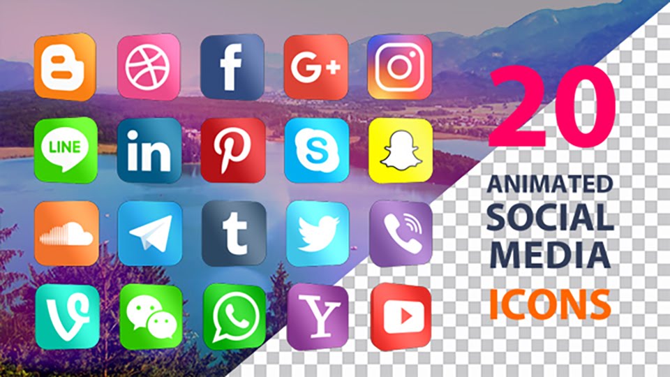 20 Animated Social Media Icons