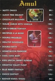 Amul Ice Cream Parlor menu 4