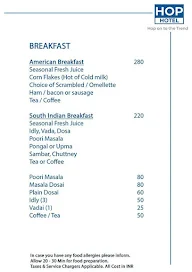 Hope Cafe menu 2