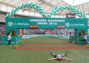 General views at the finish line during the 2018 Comrades Marathon on June 10, 2018 in Durban, South Africa. 