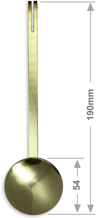 Pendulum Rod & Bob, 54mm gold