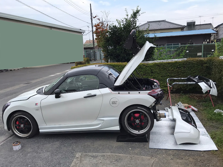 コペンのDIY・塗装・エアロパーツ・テイクオフ・剛性に関するカスタム事例の投稿画像14枚目