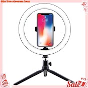 Đèn Led Tròn 26Cm 32Cm Hỗ Trợ Chụp Hình Tự Sướng / Video / Live Stream 3 Chế Độ