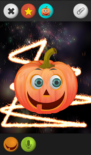 Talking pumpkin Halloween
