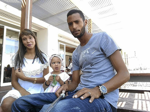 Taariq Fielies with wife Ammaarah and their daughter Amrah.