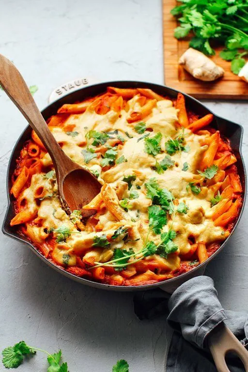 (Veg)Penne Pasta(red/white/mix)