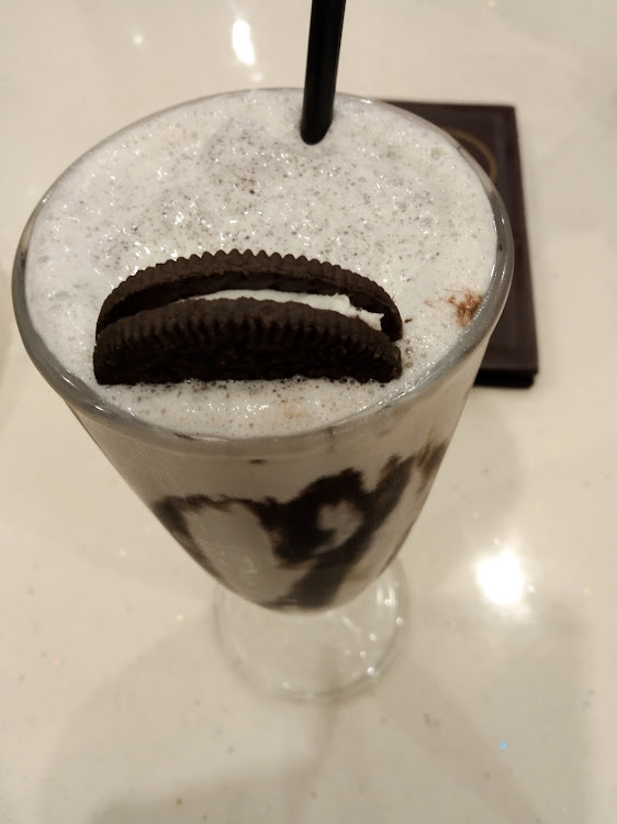 Homemade Oreo milkshake