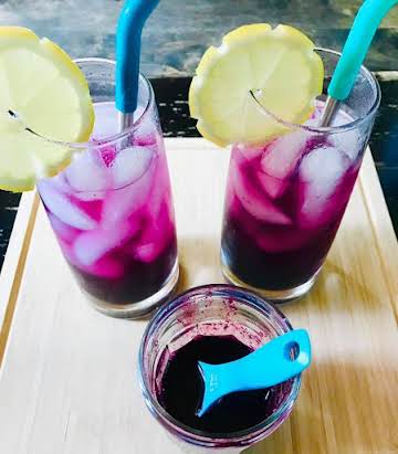 Blueberry Honey Vanilla Sodas