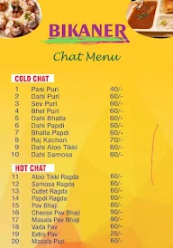 Bikaner Sweets menu 1