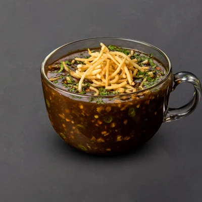 Veg Manchow Soup With Crispy Noodles