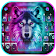 Thème de clavier Neon Wolf New icon