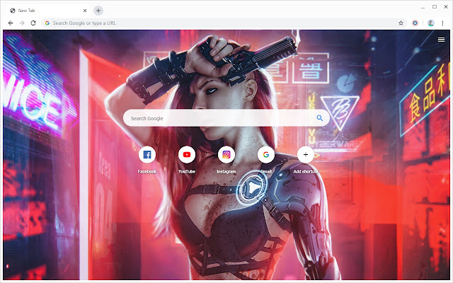 Girls with guns Wallpapers New Tab