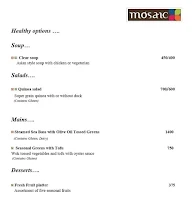 Mosaic - Crowne Plaza Greater menu 4