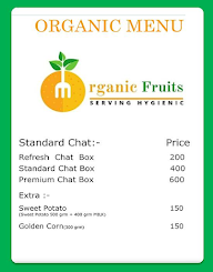 Organic Fruits menu 3