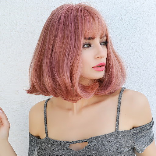 Title 4, Qi Bangs Clavicle Short Curly Hair Achieve a mo...