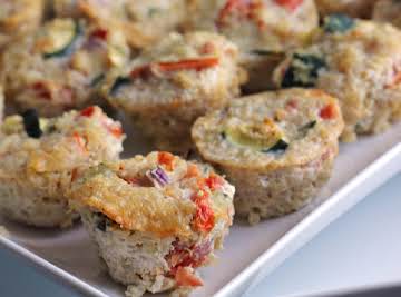 Saucy Mama Smoky Garlic Quinoa Quiche bites