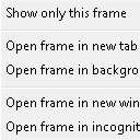 "This Frame" Context Menu