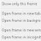 Item logo image for "This Frame" Context Menu
