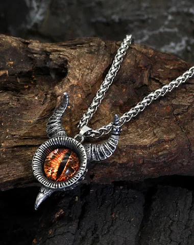 Heren hanger Alloy Horn Devil's Eye - 3