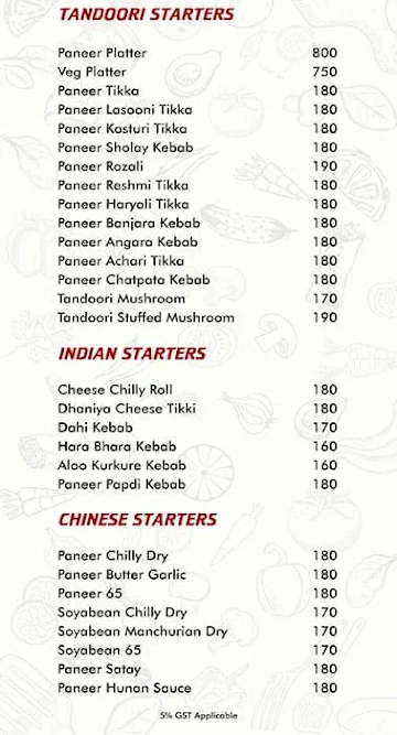 Atithi Pure Veg menu 